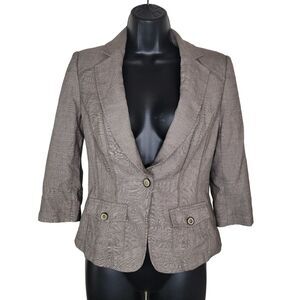 Whbm Women's button blazer jacket size 0